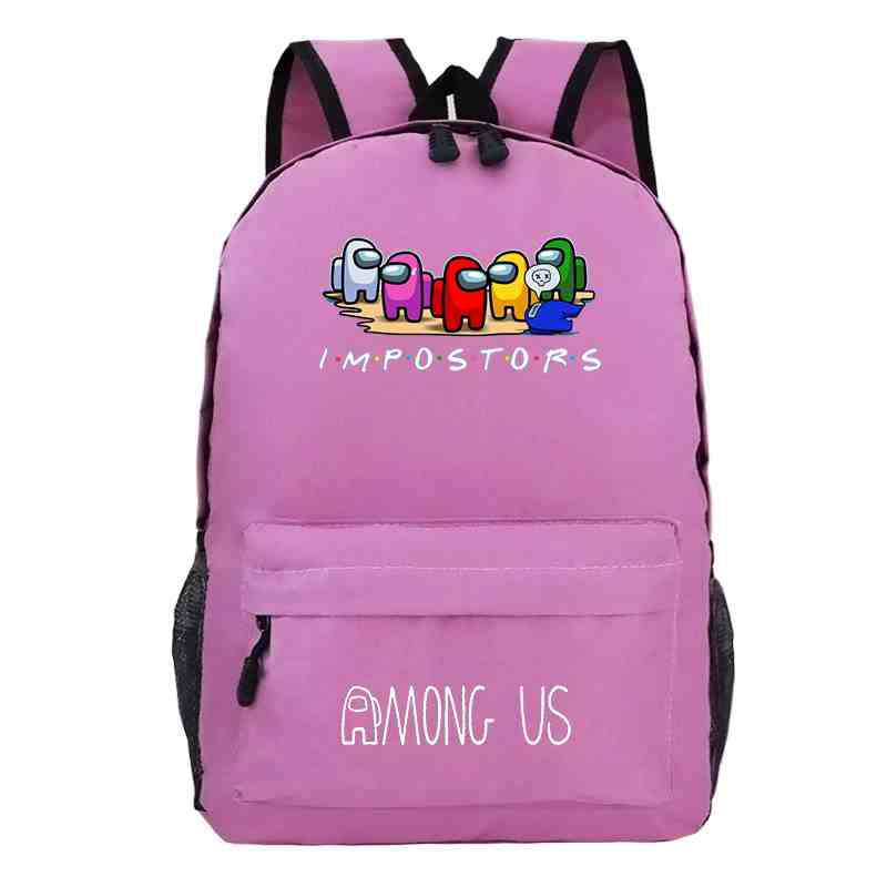 New Among Us Backpacks for School Teenagers Girls Polyester Backpacks for Men Fashion Bag for Women 5 - Among Us Plush