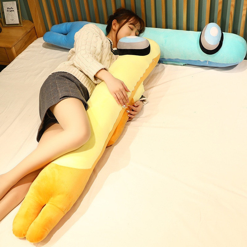 Among Us Long Pillow Cushion Sleepng Pillow Animal Doll Kawaii Figure Peluche Girl Gift 3 - Among Us Plush