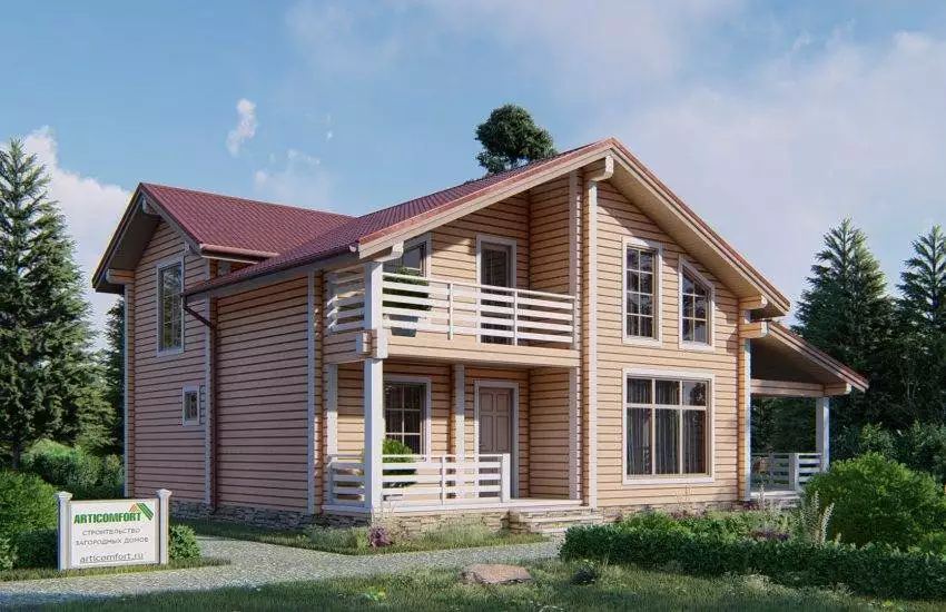 Построить двухэтажный дом из клееного бруса
