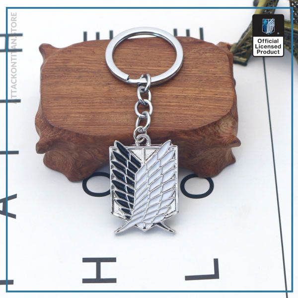 Attack On Titan Keychain Shingeki No Kyojin Anime Cosplay Wings of Liberty Key Chain Rings For 3 - Attack On Titan Store