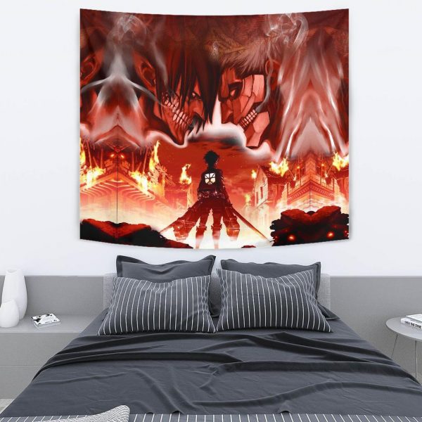 burning attack on titan tapestry 500863 - Attack On Titan Store