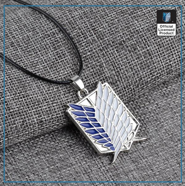 1pc Anime Attack on Titan alloy Necklace figure Toys Wings of Liberty Shingeki No Kyojin Leather 3 - Attack On Titan Store
