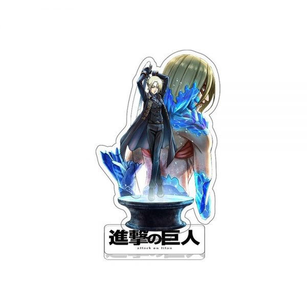 Anime Figure Attack on Titan Keychain Double Sided Acrylic Stand Model Plate Desk Decor Standing Sign 4 - Attack On Titan Store