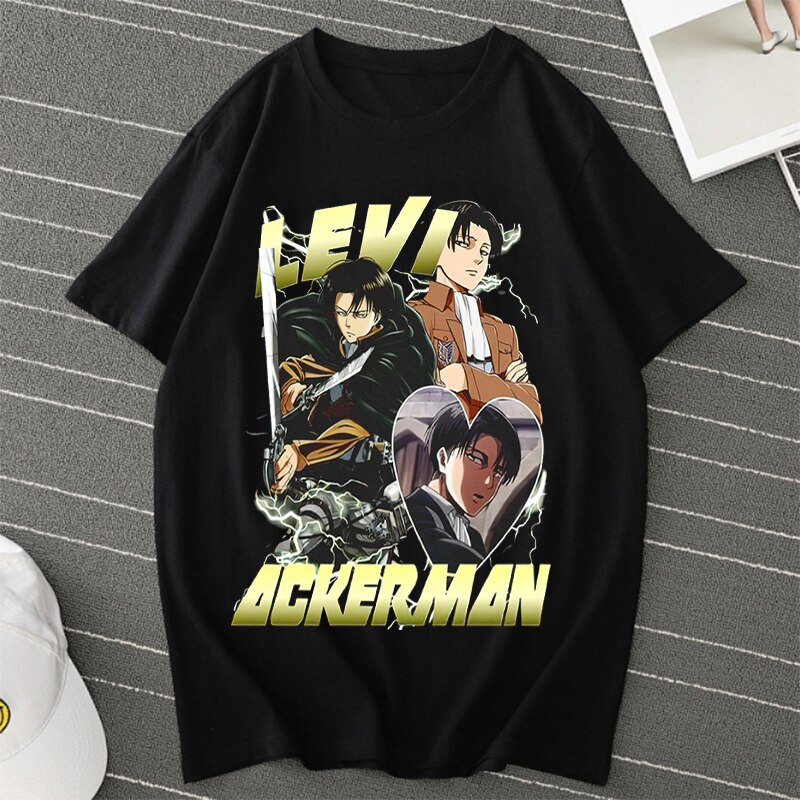 Attack on Titan Anime T shirt Harajuku Short Sleeved Tshirt for Women Cartoon Graphic Fashion Woman - Attack On Titan Store