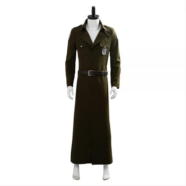 Attack on Titan Cosplay Levi Costume Scouting Legion Soldier Coat Trench Jacket Adult Men Halloween Carnival 1 - Attack On Titan Store