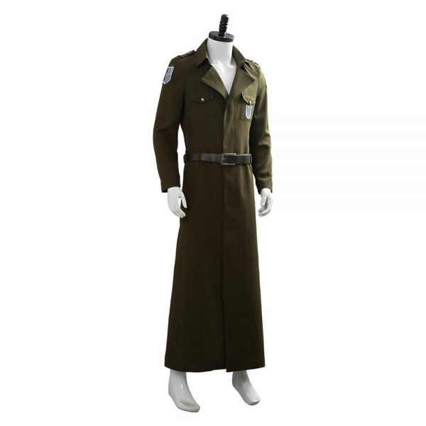 Attack on Titan Cosplay Levi Costume Scouting Legion Soldier Coat Trench Jacket Adult Men Halloween Carnival 4 - Attack On Titan Store