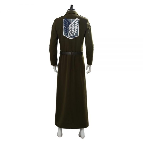 Attack on Titan Cosplay Levi Costume Scouting Legion Soldier Coat Trench Jacket Adult Men Halloween Carnival 2 - Attack On Titan Store