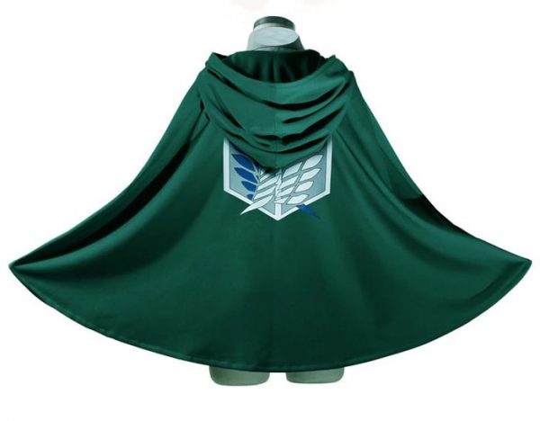 Attack On Titan Costume Green Cloak - Scout Legion Corp Cloak