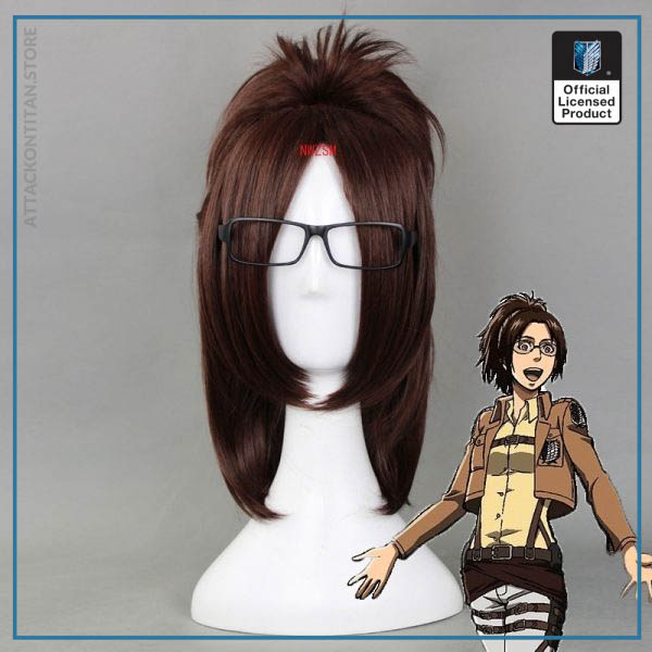 Attack on Titan Hange Zoe 40cm Short Straight Cosplay Wigs for Women Female Fake Hair Anime - Attack On Titan Store