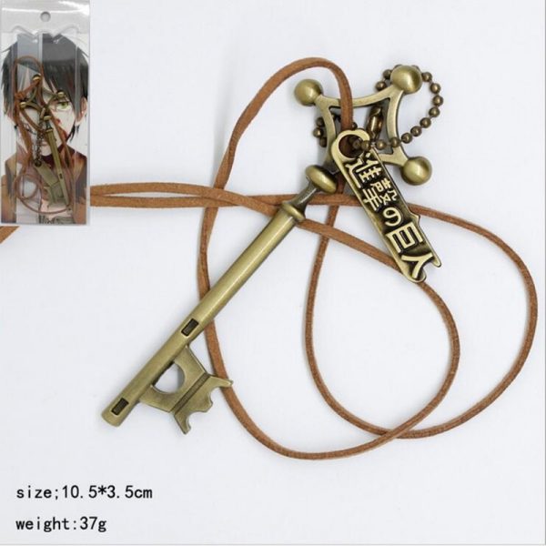 Attack on Titan Eren password cosplay pendant Necklace Shingeki no Kyojin Anime Rope Chain Necklace White - Attack On Titan Store