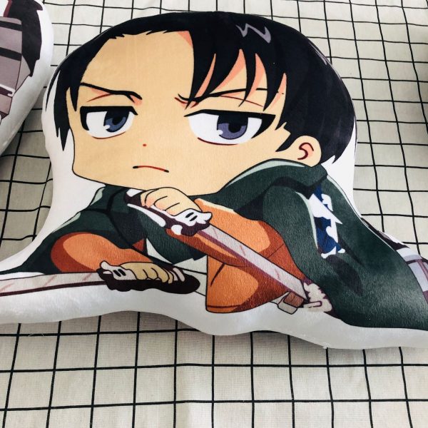Attack on Titan Fashion Anime Stuffed Plush Pillows Fluffy Pillow Doll Cartoon Toys Unisex Birthday Gifts 5 - Attack On Titan Store