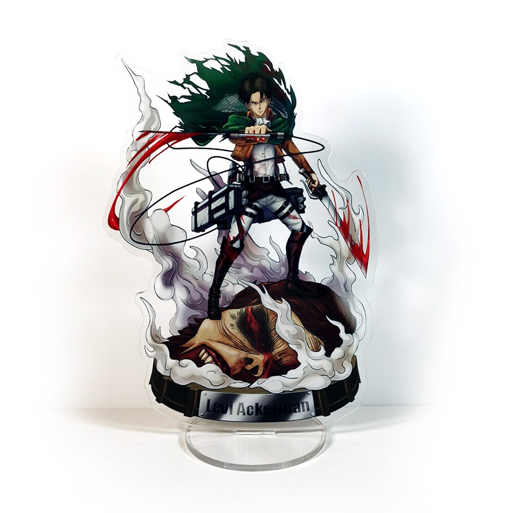 Attack on Titan Shingeki no Kyojin Levi Rivaille fighting with Kemono no kyojin acrylic stand figure 1 - Attack On Titan Store