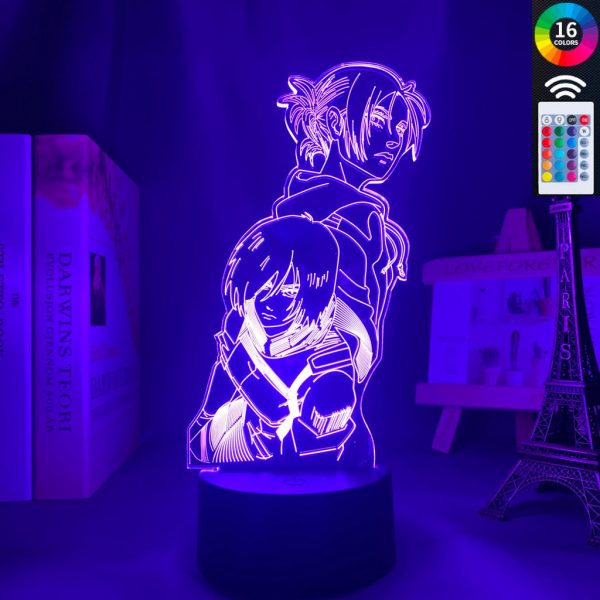Anime Attack on Titan 3d Lamp Annie Leonhart Light for Bedroom Decoration Kids Gift Attack on - Attack On Titan Store