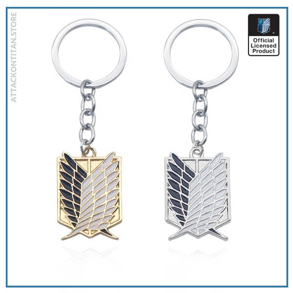 Attack On Titan Keychain Shingeki No Kyojin Anime Cosplay Wings of Liberty Key Chain Rings For - Attack On Titan Store
