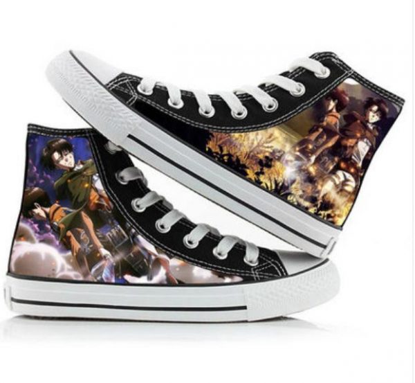 Attack on Titan cos shoes canvas shoes casual comfortable men and women college Anime cartoon - Attack On Titan Store