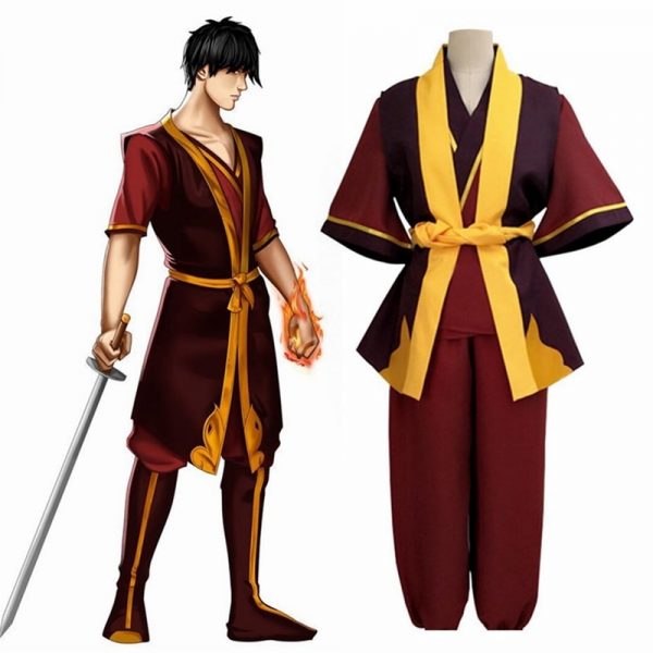 2020 Avatar The Last Airbender Prince Zuko Cosplay Costume Anime Custom Made Uniform - Avatar The Last Airbender Merch