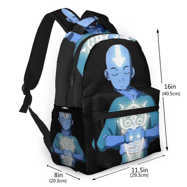 Avatar The Last Airbender School Bags Aang s Avatar State With Raava Beautiful backpack for Men 1 - Avatar The Last Airbender Merch