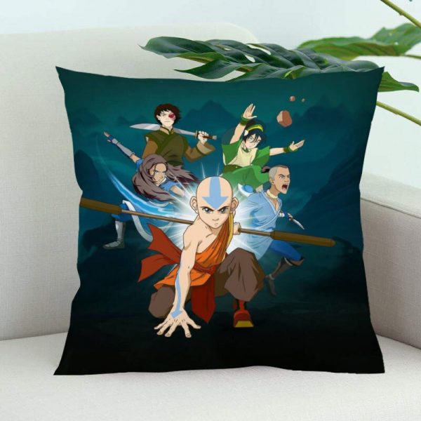 Avatar The Last Airbender Pillow Cover Bedroom Home Office Decorative Pillowcase Square Zipper Pillow Cases Satin 2 - Avatar The Last Airbender Merch