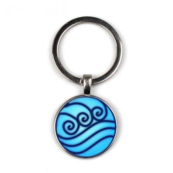 New Avatar The Last Airbender Keychain Kingdom Jewelry Air Nomad Fire And Water Tribe Pendant - Avatar The Last Airbender Merch