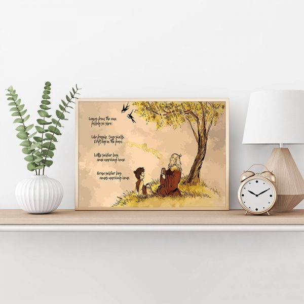 Avatar Art Nursery Decor Kids Gift Wall Canvas Easter Gifts Print And Poster Wall art Pictures 1 - Avatar The Last Airbender Merch