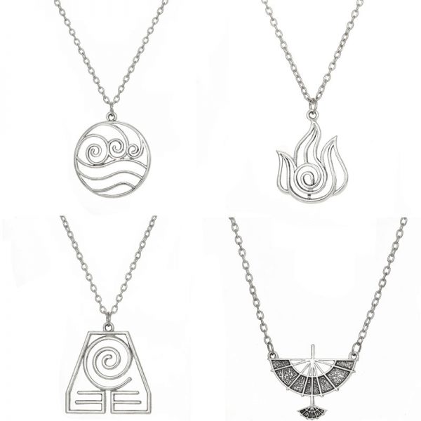 Avatar The Last Airbender Pendant Necklace Air Nomad Fire and Water Tribe Link Chain Necklace For - Avatar The Last Airbender Merch