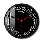 The Counter Clockwise Wall Clock Minimalist Design Home Decor Timepieces Black Reverse Backwards Clock Silent Sweep 1 - Backwards Clock