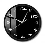 Minimalist Black Backwards Wall Clock Runs Counterclockwise And Reverse Modern Design Home Decor Decorative Reverse Wall 1 - Backwards Clock