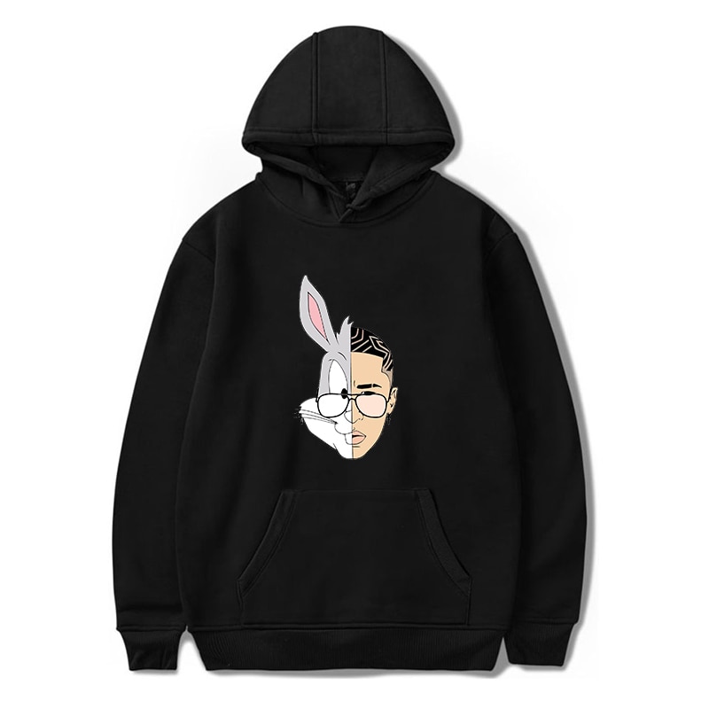 bad bunny bunny logo hoodie bbm0108 4630 - Bad Bunny Store