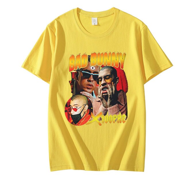 Man Tshirt Graphic Hip Hop Top Tees Vintage Rapper Bad Bunny Yhlqmdlg T Shirt Men Unisex 5.jpg 640x640 5 - Bad Bunny Store