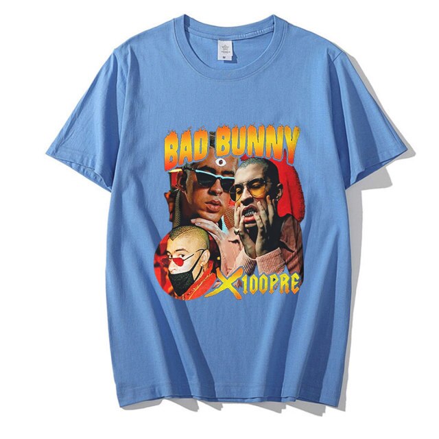 Man Tshirt Graphic Hip Hop Top Tees Vintage Rapper Bad Bunny Yhlqmdlg T Shirt Men Unisex 1.jpg 640x640 1 - Bad Bunny Store