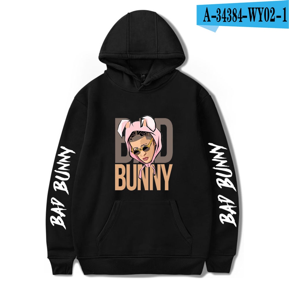 bad bunny pullover hooded sweatshirt bbm0108 4953 - Bad Bunny Store