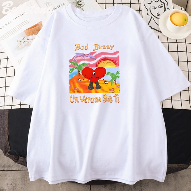Bad Bunny Un Verano Sin Ti Album T shirt Short sleeved Cute Fashion Summer Tee 100 1.jpg 640x640 1 - Bad Bunny Store