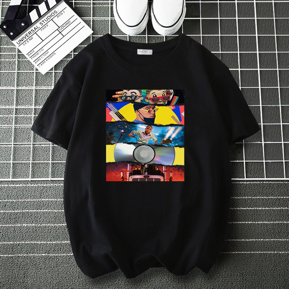 Funko pop Bad Bunny Album Cover Rap T Shirts for Men Woman Casual Tee Shirts Summer - Bad Bunny Store