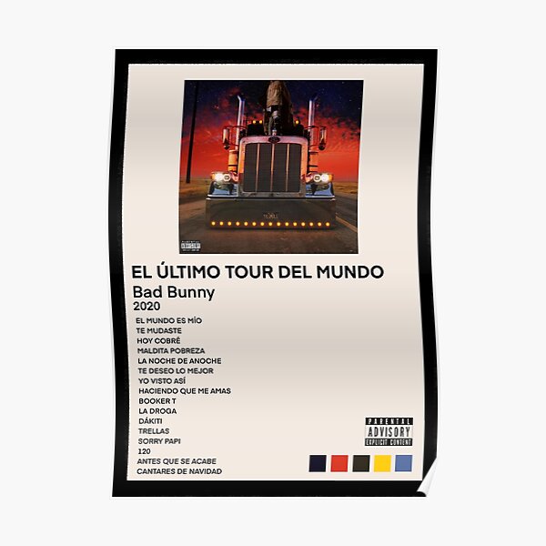 Bad Bunny San Diego Tour Poster - Bunbotee