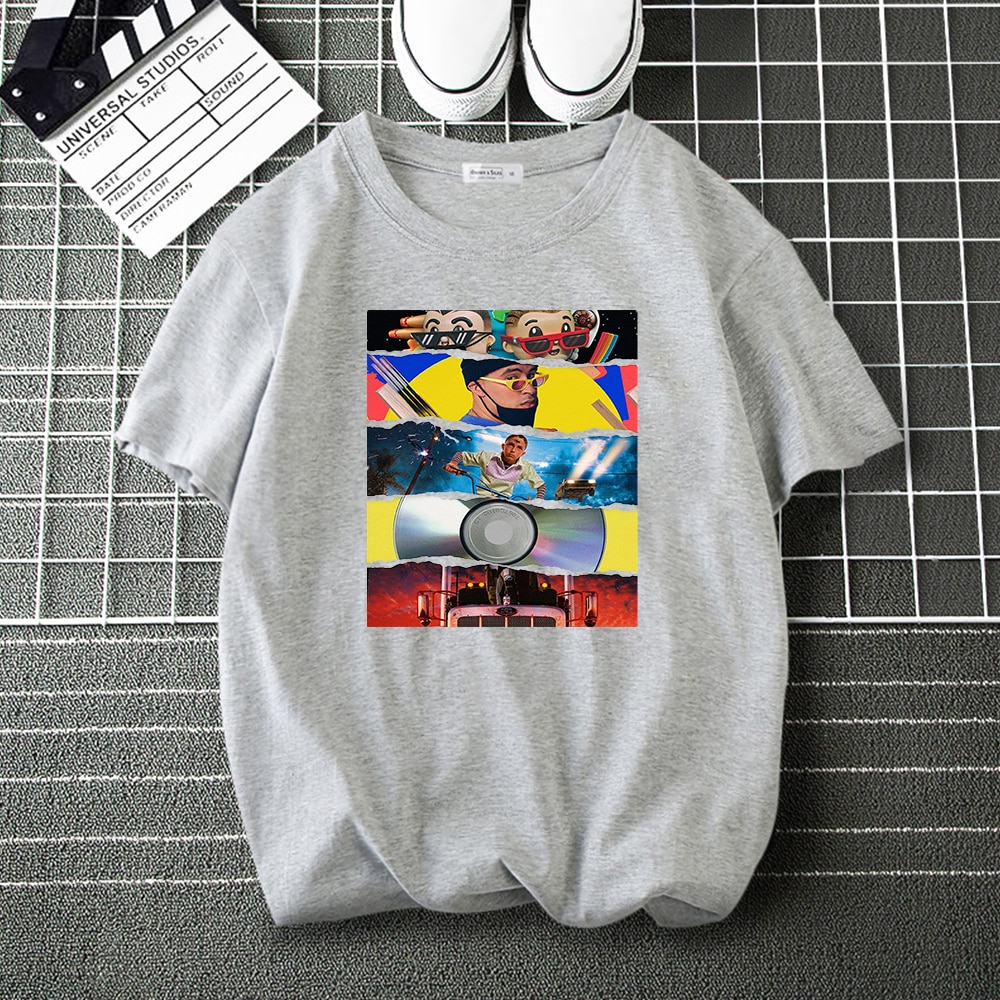 Funko pop Bad Bunny Album Cover Rap T Shirts for Men Woman Casual Tee Shirts Summer 2 - Bad Bunny Store