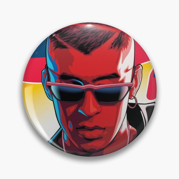 Bad Bunny Painting Pin RB3107 product Offical Bad Bunny Merch