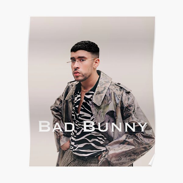 Bad bunny T-shirt, bad bunny fan & gear Poster RB3107 product Offical Bad Bunny Merch