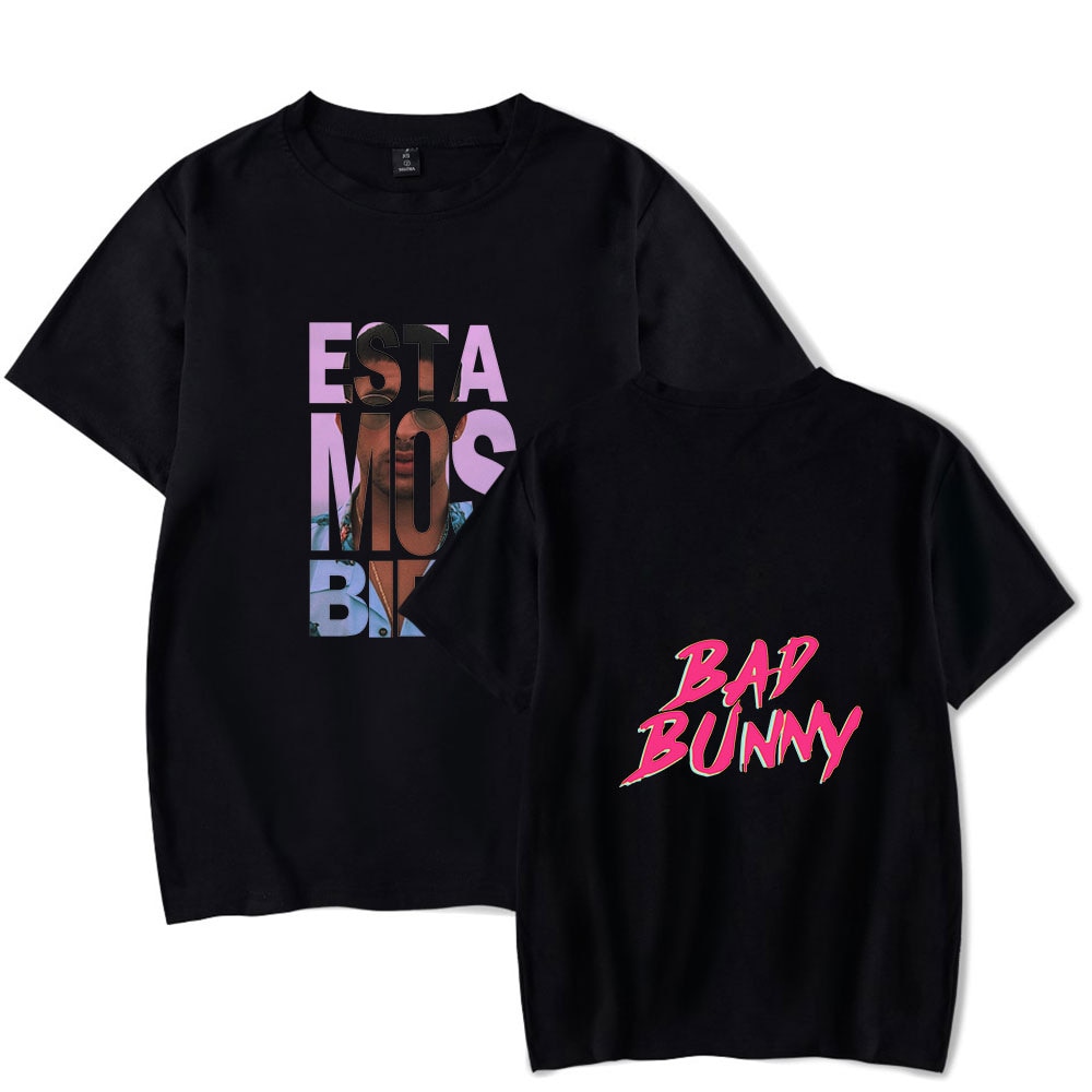 Bad Bunny T Shirt Men Unisex 100 Cotton Harajuku Funny T Shirt Man Women Tshirt Graphic - Bad Bunny Store