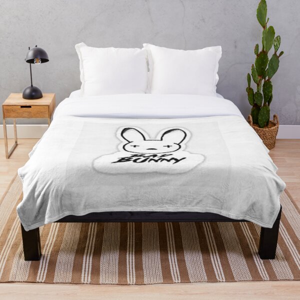 Bad Bunny Throw Blanket RB3107 product Offical Bad Bunny Merch