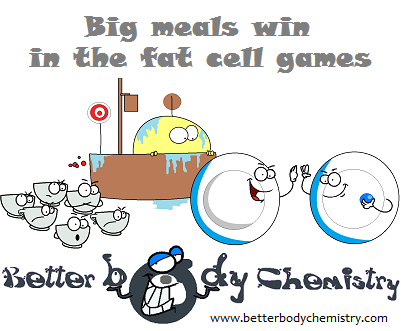 big meals win in the face cell games