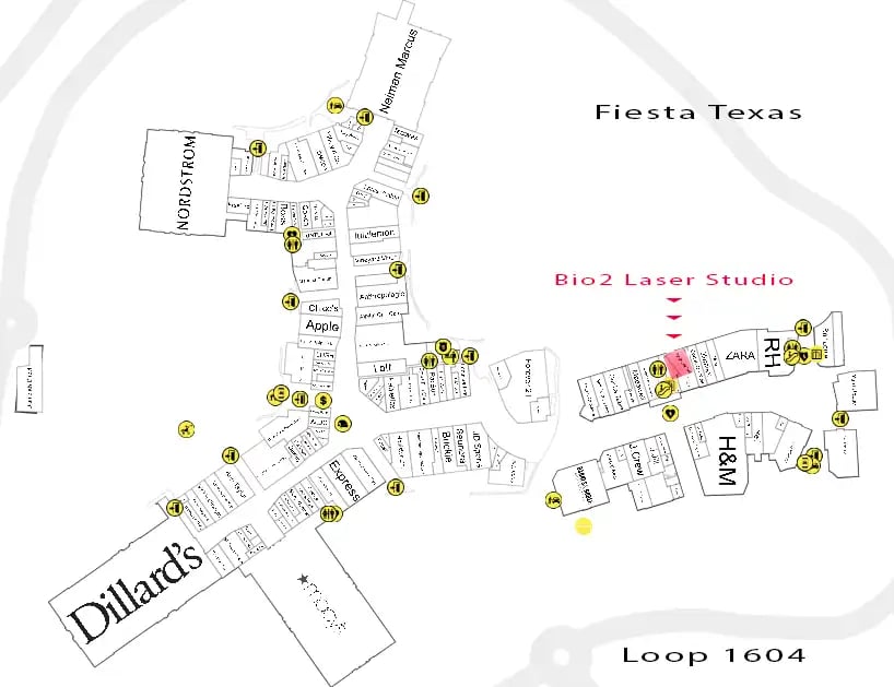 The Shops At La Cantera Map - Bio2LaserStudio