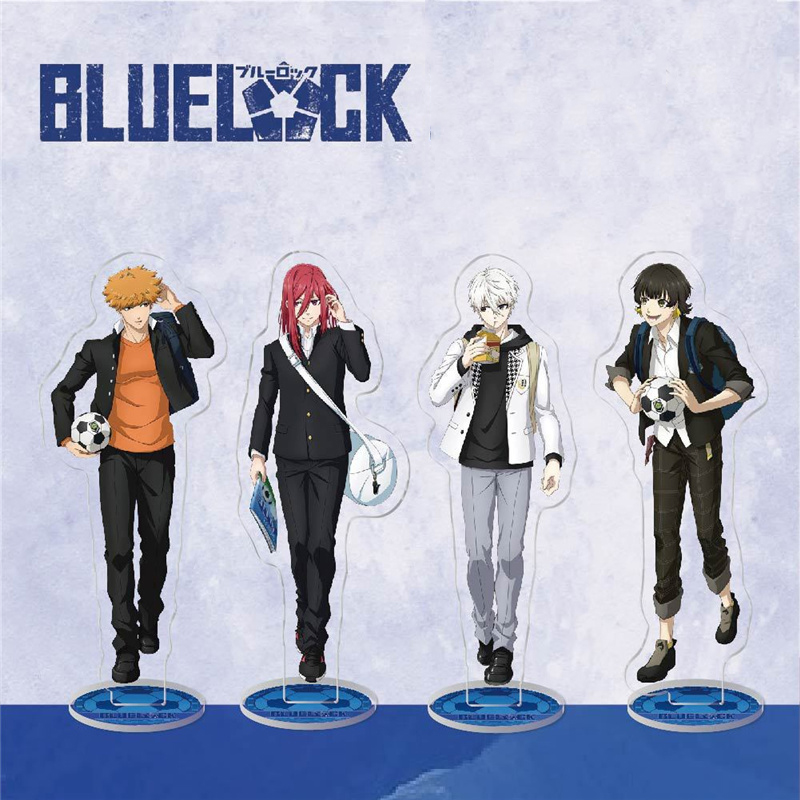15CM BLUE LOCK Anime Figures Cosplay Acrylic Double Sided Stands Model Desk Decor Football Standing Sign - Blue Lock Store