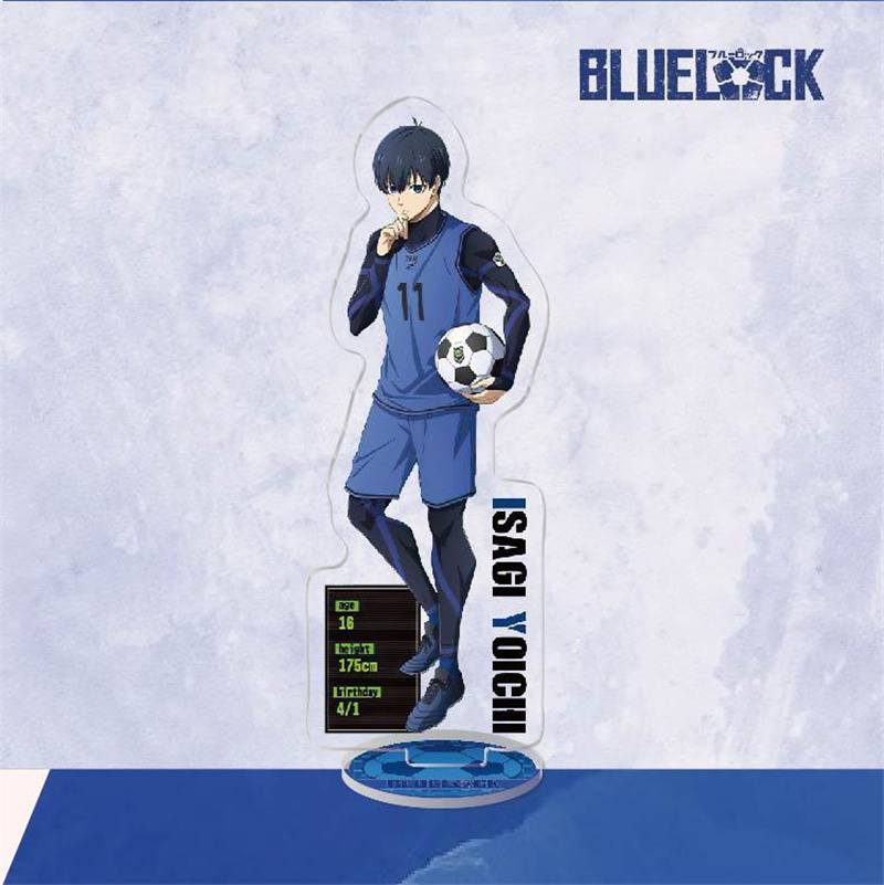 15CM BLUE LOCK Anime Figures Cosplay Acrylic Double Sided Stands Model Desk Decor Football Standing Sign 5 - Blue Lock Store