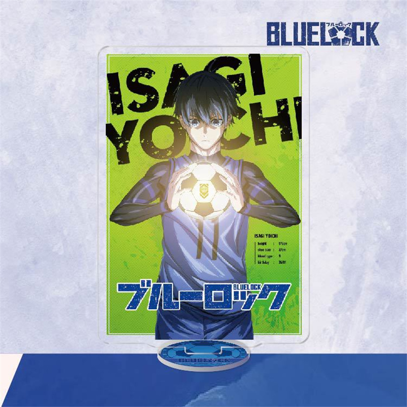 15CM BLUE LOCK Anime Figures Cosplay Acrylic Double Sided Stands Model Desk Decor Football Standing Sign 3 - Blue Lock Store