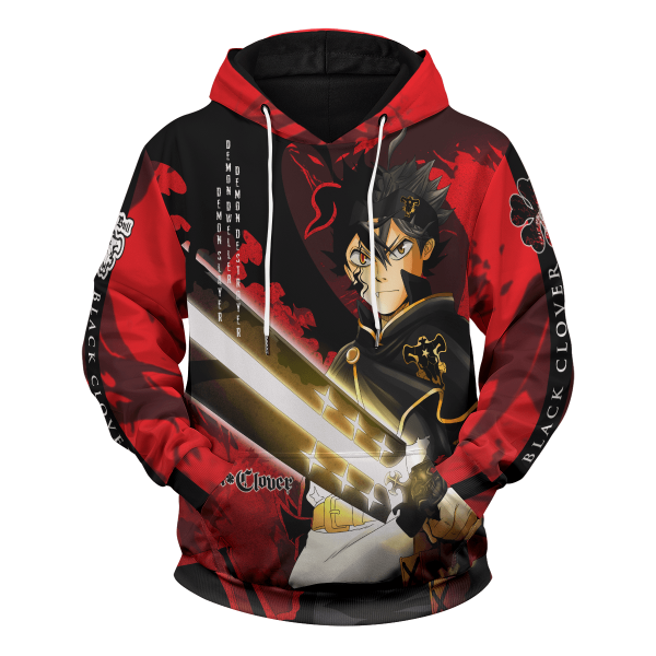 black asta unisex pullover hoodie 861093 - Black Clover Merch Store