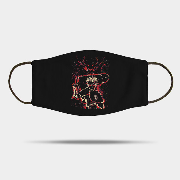 Black Clover Face Mask: Asta Black Grimoire Power | Black Clover Merch ...