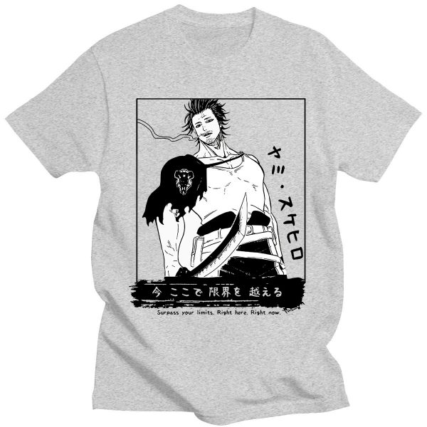 Yami Sukehiro Funny Anime Black Clover T Shirt for Men O neck Short Sleeve Japanese Manga 2 - Black Clover Merch Store