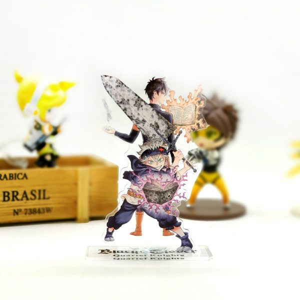 Love Thank You Black Clover Asta Yuno acrylic stand figure model plate holder cake topper anime - Black Clover Merch Store