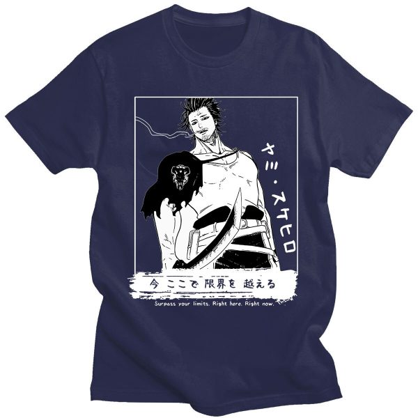 Yami Sukehiro Funny Anime Black Clover T Shirt for Men O neck Short Sleeve Japanese Manga 3 - Black Clover Merch Store