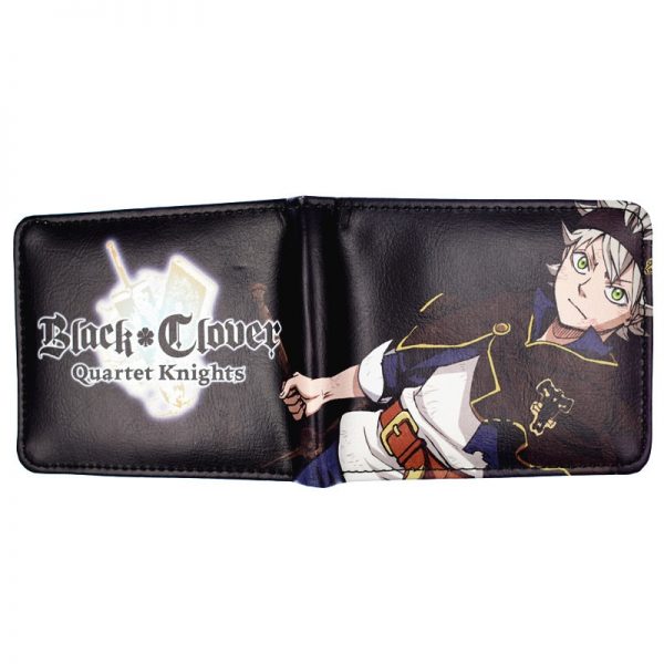 New Arrival Anime Cartoon Black Clover Wallet Short Purse for Young 3 - Black Clover Merch Store